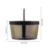 GoldTone Solid Bottom 4 Cup Reuseable Coffee Filter Basket fits Mr Coffee and Most Other Coffee Makers That Require a Four Cup Filter. view 2