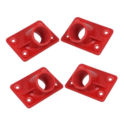 DEARMAMY 4pcs Floor Brush Handle Connector Plastic Broom Attachment Part Secure Connection Enhanced Efficiency for Tile and Grout Cleaning