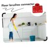 DEARMAMY 4pcs Floor Brush Handle Connector Plastic Broom Attachment Part Secure Connection Enhanced Efficiency for Tile and Grout Cleaning view 4