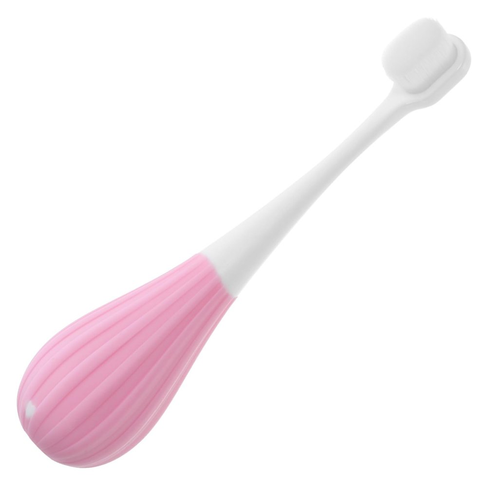 MOLUCKFU Kids Toothbrush Soft Bristle Toothbrush Pink Ultra Soft Bristles for Toddlers Aged 2-5 Years Infant Oral Care