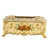 ABOOFAN Gold Tissue Box Holder European Style Napkin Container with Large Opening Design and Rose Patterned Plastic Stylish Napkin Case for Bathroom and Restaurant Use view 1