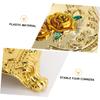 ABOOFAN Gold Tissue Box Holder European Style Napkin Container with Large Opening Design and Rose Patterned Plastic Stylish Napkin Case for Bathroom and Restaurant Use view 4