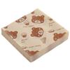 Mobestech 500Pcs Brown Greaseproof Paper Placemats with Fresh Cartoon Printing Design, Nonstick Food Grade Wrapping Sheets for Sandwiches and Burgers, for Picnics and Home Use view 1