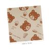 Mobestech 500Pcs Brown Greaseproof Paper Placemats with Fresh Cartoon Printing Design, Nonstick Food Grade Wrapping Sheets for Sandwiches and Burgers, for Picnics and Home Use view 2
