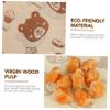 Mobestech 500Pcs Brown Greaseproof Paper Placemats with Fresh Cartoon Printing Design, Nonstick Food Grade Wrapping Sheets for Sandwiches and Burgers, for Picnics and Home Use view 3