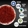 5Senses Kashmir Mongra Saffron | Azafran | Magnum Opus | Premium Grade A Saffron Threads | Whole Red Gold Spice | Single Origin, Non-GMO, Fairtrade, Gluten-Free, Vegan, Plastic Neutral (0.035oz/1g) view 4
