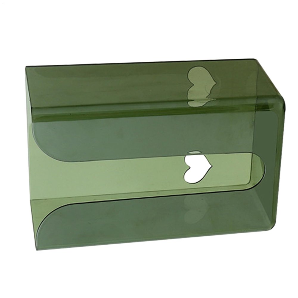 19 x 12 x 8.5 cm Wet Wipe Holder Tissue Box Wall Mounted Tissue Box Holder Transparent Tissue Box Cosmetic Box Wall Dispenser for Table Kitchen Cabinet and Wall Up or Down Uncovered Side
