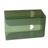 19 x 12 x 8.5 cm Wet Wipe Holder Tissue Box Wall Mounted Tissue Box Holder Transparent Tissue Box Cosmetic Box Wall Dispenser for Table Kitchen Cabinet and Wall Up or Down Uncovered Side view 1
