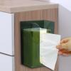 19 x 12 x 8.5 cm Wet Wipe Holder Tissue Box Wall Mounted Tissue Box Holder Transparent Tissue Box Cosmetic Box Wall Dispenser for Table Kitchen Cabinet and Wall Up or Down Uncovered Side view 2