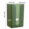 19 x 12 x 8.5 cm Wet Wipe Holder Tissue Box Wall Mounted Tissue Box Holder Transparent Tissue Box Cosmetic Box Wall Dispenser for Table Kitchen Cabinet and Wall Up or Down Uncovered Side view 4