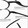 Lanomi Mini Round Reading Glasses Women Men Lightweight Plastic Frame Flexible Small Reading Eyeglasses PC Frame Bright Black Glasses 3.0 view 3