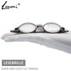 Lanomi Mini Round Reading Glasses Women Men Lightweight Plastic Frame Flexible Small Reading Eyeglasses PC Frame Bright Black Glasses 3.0 view 4