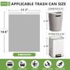 66 Count-Small Trash Bags, 4 Gallon Trash Bag Drawstring,Gray White Bathroom Garbage BagsTear-Free Garbage Bags Plastic Wastebasket Liners for Toilet Home Office and Bedroom view 2