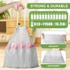 66 Count-Small Trash Bags, 4 Gallon Trash Bag Drawstring,Gray White Bathroom Garbage BagsTear-Free Garbage Bags Plastic Wastebasket Liners for Toilet Home Office and Bedroom view 3