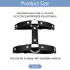 2 Pcs Garter Belt,Black Adjustable Women's Leg Suspenders Anti-Slip Clip Elastic Legs Belts Clothing Accessories Sexy Suspender Garters Harness Straps for Thigh-High Socks,for Lingerie or Cosplay view 2