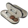 CALLARON Double Layer Glasses Case with Pu Leather and Metal, Multipurpose Eyeglasses Organizer to Store Two Pairs, Portable Travel Glasses Container Suitable for Outdoor Use view 1