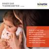 Kinetik Wellbeing Inner Ear Thermometer Colour Coded Body Temperature Thermometer for Adults, Kids, Baby - Age-Exact Fever Alert, 1 Second Infa-Red Reading - Digital Medical Device Used by the NHS view 2