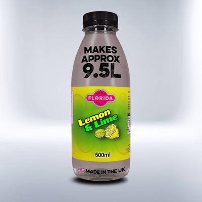 Florida Soda Syrup Compatible with SodaStream - 500 ml, Mix n Match, Multiple Flavours, Concentrates, Flavourings For Fizzy Drinks (Lemon & Lime)