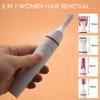 Agwuoetr 5 in 1 Hair Removal Shaver Female Electric Shaving Machine Trimmer for Eyebrow Face Underarm Bikini Hair Removal view 2
