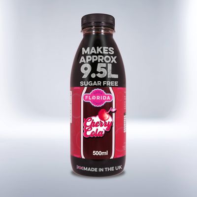 Florida Soda Syrup Compatible with SodaStream - 500 ml, Mix n Match, Multiple Flavours, Concentrates, Flavourings For Fizzy Drinks (Cherry Cola Sugar Free)
