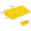 Ramp Rubber Threshold Ramps, Non-Slip Ramp Access Ramps, Rubber Curb Ramp For Wheelchair Driveway Scooters Stairs, Heavy Duty Kerb Ramp, Rise Threshold Ramp, Threshold Ramp(Black,49x27x9cm) view 2