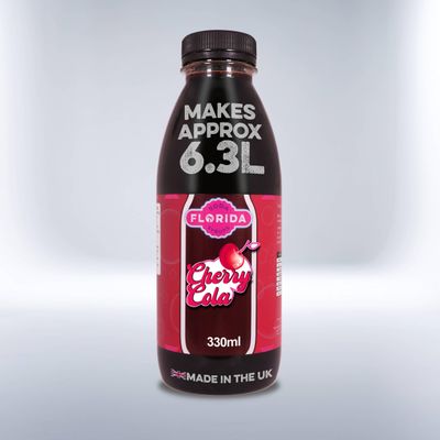 Florida Soda Syrup Compatible With Sodastream - Single Pack, Aspartame Free 330 ml (Pack of 1), Cherry Cola