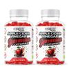 Apple Cider Vinegar Gummies, 1500mg ACV Gummies with Vitamin B, Chromium and Pomegranate | Non-GMO, Gluten-Free & Gelatine-Free | Juicy Apple Flavour | Vegan 120 Gummies (60 Servings) view 1