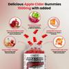 Apple Cider Vinegar Gummies, 1500mg ACV Gummies with Vitamin B, Chromium and Pomegranate | Non-GMO, Gluten-Free & Gelatine-Free | Juicy Apple Flavour | Vegan 120 Gummies (60 Servings) view 2
