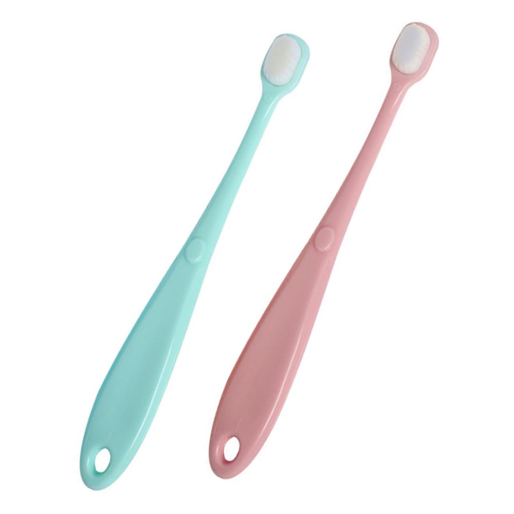 DEARMAMY 2pcs Boys and Girls Toothbrush Newborn Tooth Cleaning Brush Soft Bristles for Boy Girl Toothbrush Years Old