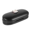 DEARMAMY Portable Glasses Case Hard Shell Dual Compartment Design for Eyeglasses and Contact Lenses Storage Travel Glasses Box view 1