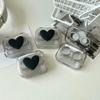 JJDFW Contact Lens Cases Pink Transparent Love Bow Girl Portable Beauty Pupil Storage Box Travel Eye Care Container view 1