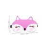 Funny Eye Mask 2pcs Silk Cute Cartoon Fox Sleeping Mask view 2