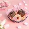 100 Heart-Shaped Wax Paper Sheets - Grease Resistant Food Wrapping for Sandwiches, Burgers, Bread | Festive Design for Picnics, Deli & Holidays view 3