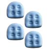 Etyrerre 4 Piece Spa and Booster, Blue PVC Spa Waterproof Back Pad,Soft Spa Cushion Massage Mat view 1