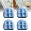 Etyrerre 4 Piece Spa and Booster, Blue PVC Spa Waterproof Back Pad,Soft Spa Cushion Massage Mat view 3