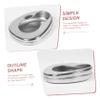 Gatuida Stainless Steel Bedpan with Lid, Portable Anti-Spill Design for Bedridden Patients, Smooth Silver Finish, Home Use for Elderly Care view 2