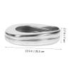 Gatuida Stainless Steel Bedpan with Lid, Portable Anti-Spill Design for Bedridden Patients, Smooth Silver Finish, Home Use for Elderly Care view 3