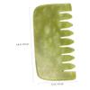 CALLARON 4 Pieces Jade Facial and Body Gua Sha Massage Combs Set with Smooth Surface to Tighten Skin, Portable Head Care Scalp Massager for Back and Feet Relaxation Therapy view 2