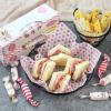 100 Heart-Shaped Wax Paper Sheets - Grease Resistant Food Wrapping for Sandwiches, Burgers, Bread | Festive Design for Picnics, Deli & Holidays view 4
