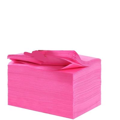 20PCS Bed Sheet Massage Table Sheet Spa Bed Sheet Waterproof Foldable Bed Sheet For Professional Salon for Massage Tables(Pink)