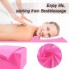 20PCS Bed Sheet Massage Table Sheet Spa Bed Sheet Waterproof Foldable Bed Sheet For Professional Salon for Massage Tables(Pink) view 4