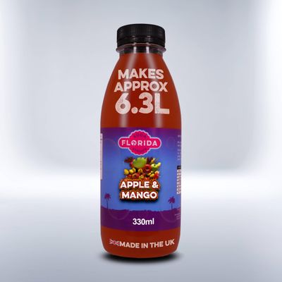 Florida Syrups Flavours Compatible with Sodastream Machines - Soda Drink Flavourings 330 ml (Pack of 1), Strawberry & Lime