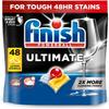 Finish Dishwasher Tablet, Ultimate, 48 Tablets, Lemon Sparkle, Clean & Shine Detergent Tabs, Tough on Grease Stains, Effective for Short Eco Cycle view 1