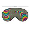 Cmagnifico Smooth Fabric Eye Mask, Psychedelic Trippy Rainbow Sleep Mask, Sleeping Eye Mask with Adjustable Headband for Men, Women view 2