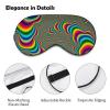 Cmagnifico Smooth Fabric Eye Mask, Psychedelic Trippy Rainbow Sleep Mask, Sleeping Eye Mask with Adjustable Headband for Men, Women view 3