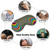 Cmagnifico Smooth Fabric Eye Mask, Psychedelic Trippy Rainbow Sleep Mask, Sleeping Eye Mask with Adjustable Headband for Men, Women view 4