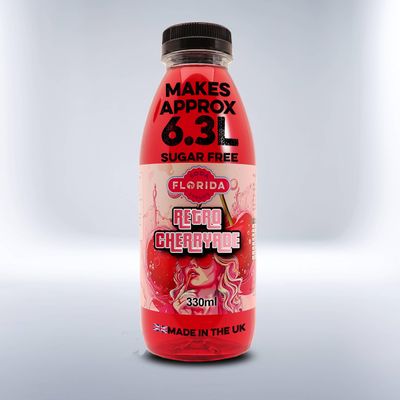 Florida Syrups Flavours Compatible with Sodastream Machines - Soda Drink Flavourings 330 ml (Pack of 1), Cherryade Sugar Free