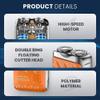 R-12 Mini Electric Shaver for Men, 2025 New Portable Waterproof Beard Shaver with Suitcase Design, Travel-Friendly Men's Shaving Razor (Black) view 3