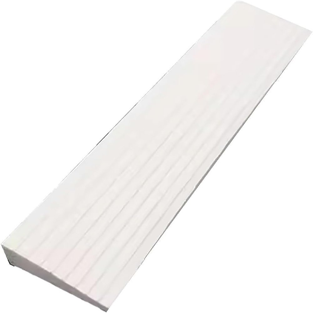 Compact Climbing Mat Threshold Ramp for Robot Sweeper Transition Non Step Ramp Home Threshold Ramp Pad Plastic Small Step Pad(Natural,100cm/39in)