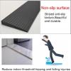 Compact Climbing Mat Threshold Ramp for Robot Sweeper Transition Non Step Ramp Home Threshold Ramp Pad Plastic Small Step Pad(Natural,100cm/39in) view 3